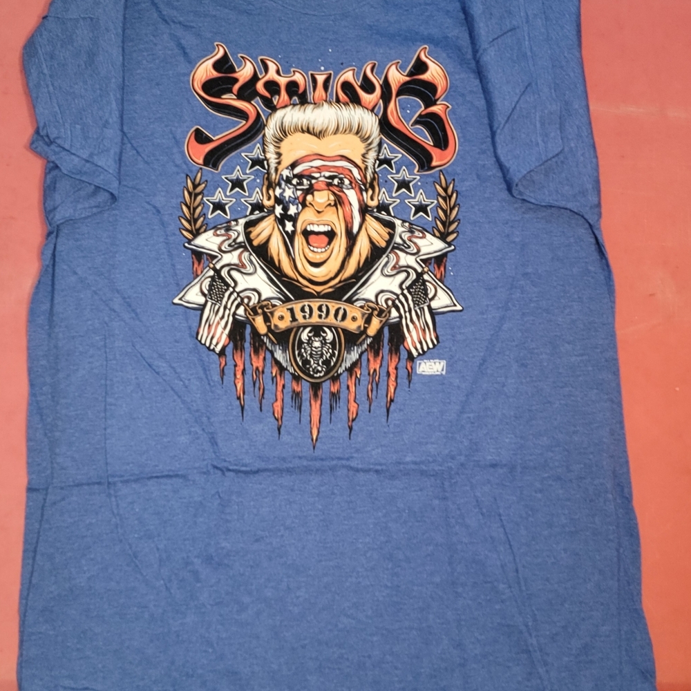 Sting Wrestling T- Shirt  XL Blue